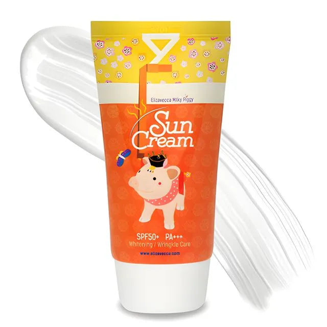 Crema de fata cu SPF50+ PA+++ Milky Piggy Sun Cream, 50ml, Elizavecca - BLIVELY.RO
