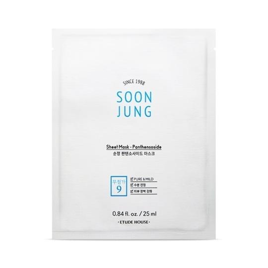 Masca de fata hidratanta cu Pantenol SoonJung Panthensoside Sheet Mask, 25ml, ETUDE