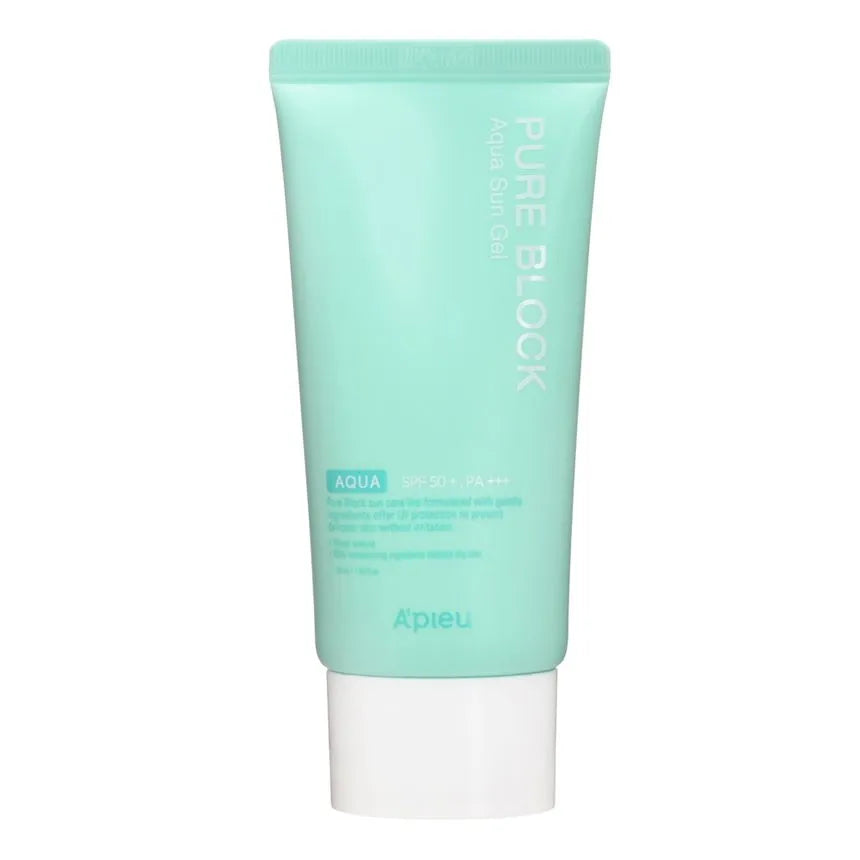 Crema tip gel cu SPF50+ PA+++ Pure Block Aqua Sun Gel, 50ml, A’pieu - blively.ro