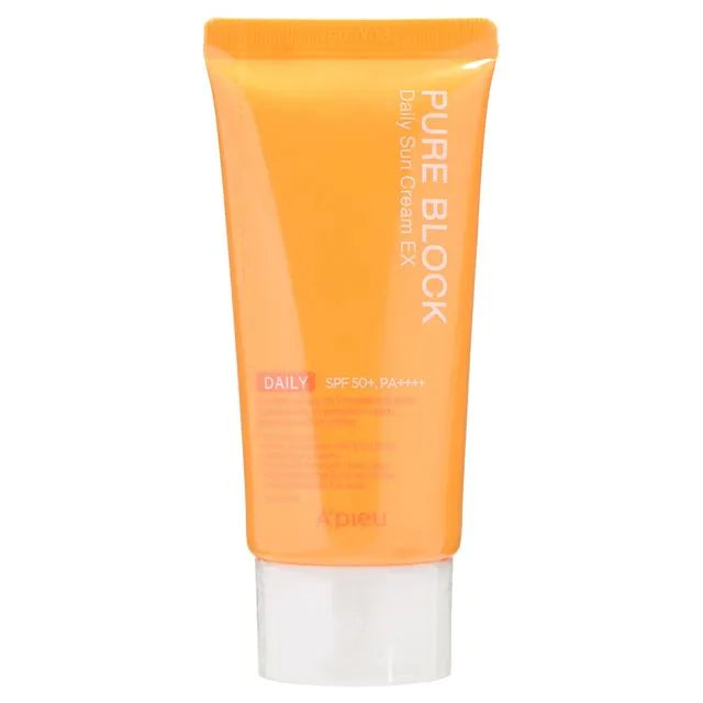 Crema de fata cu SPF50+ PA+++ Pure Block Daily Sun Cream EX, 50ml, A’pieu - blively.ro