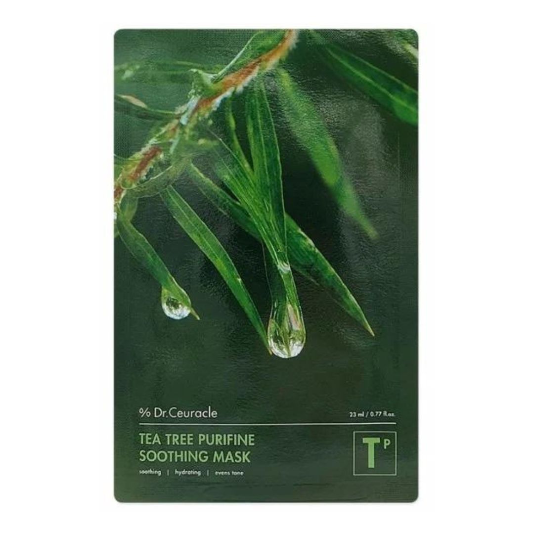 Mască de față cu efect de netezire Tea Tree Purifine Soothing Mask, Dr. Ceuracle - blively.ro