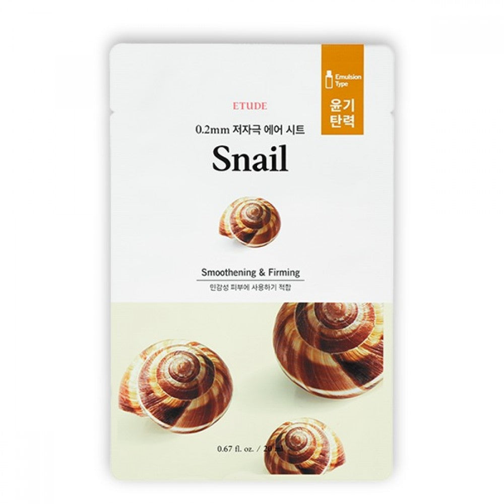 Masca de fata cu Extract de Melc 0.2 Therapy Air Mask Snail, ETUDE - blively.ro