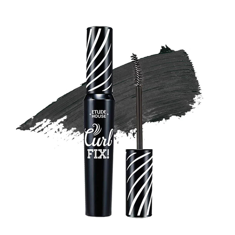Rimel mascara pentru curbarea genelor Lash Perm Curl Fix Mascara Black, 8g, ETUDE - blively.ro