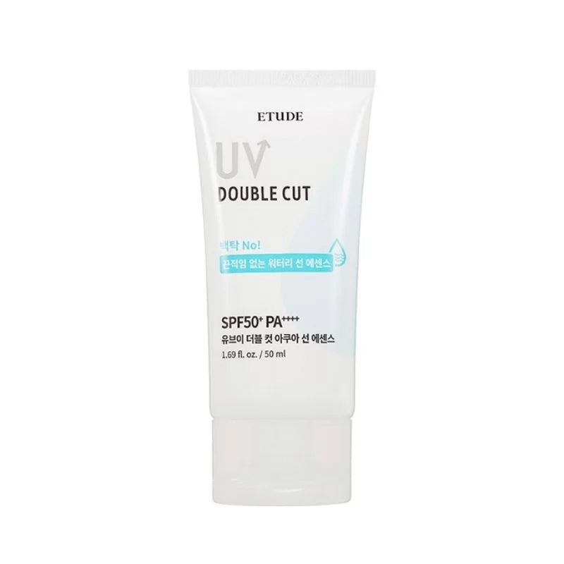 Crema de fata cu protectie solara SPF50+ PA++++ UV Double Cut Aqua Sun Essence, 50ml, ETUDE - blively.ro