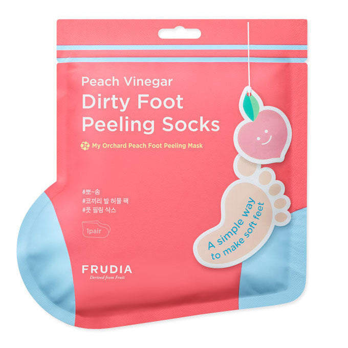 Sosete exfoliante pentru picioare My Orchard Peach Foot Peeling Mask, 40g, Frudia - BLIVELY.RO