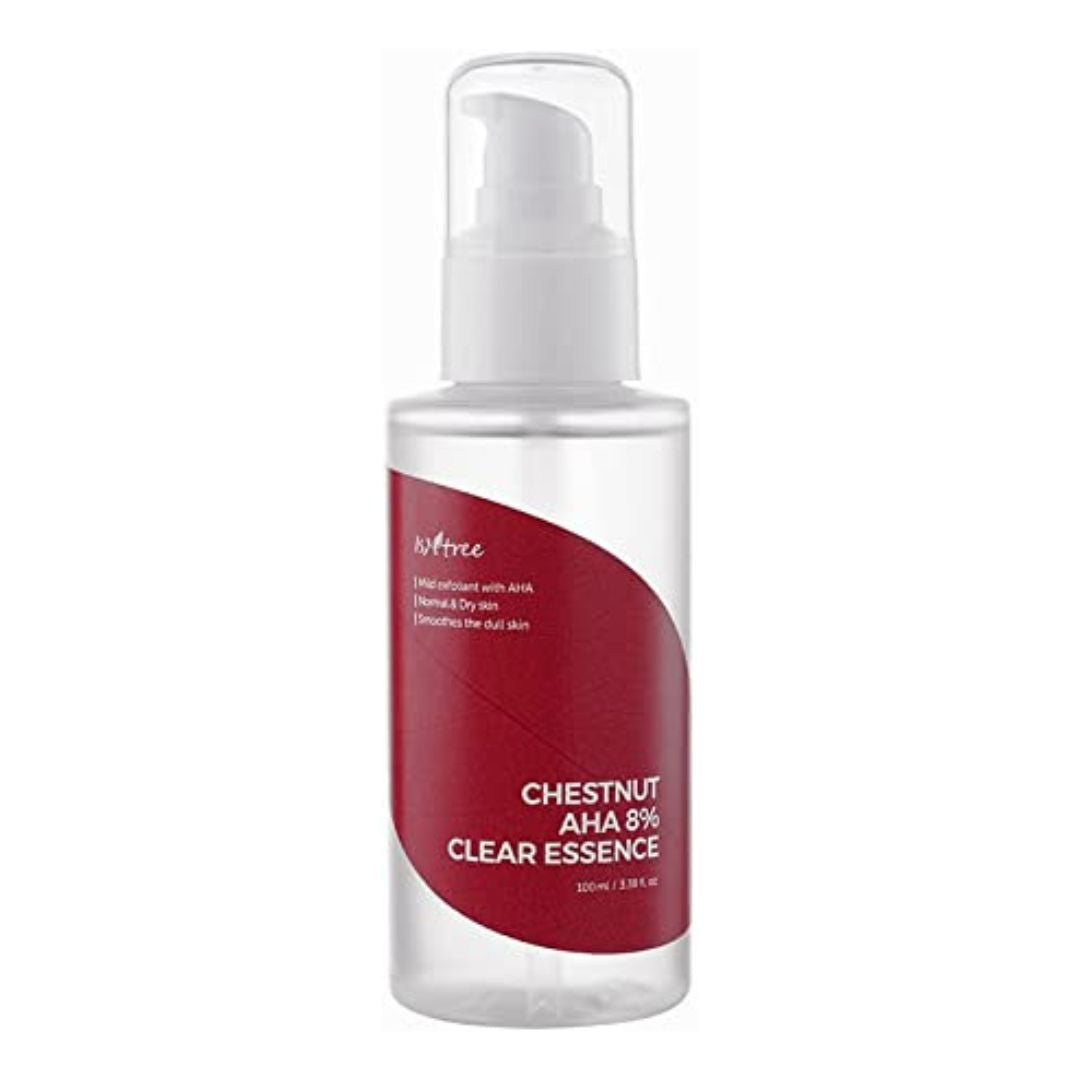 Esenta pentru fata Chestnut AHA 8% Clear Essence, 100ml, Isntree - blively.ro