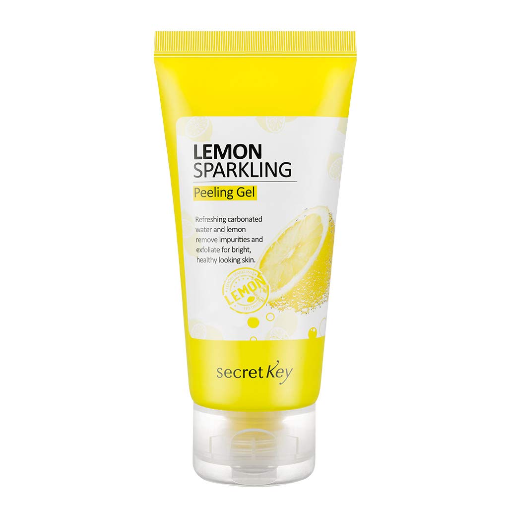 Gel de fata cu lamaie pentru peeling Lemon Sparkling Peeling Gel, 120ml, Secret Key - BLIVELY.RO