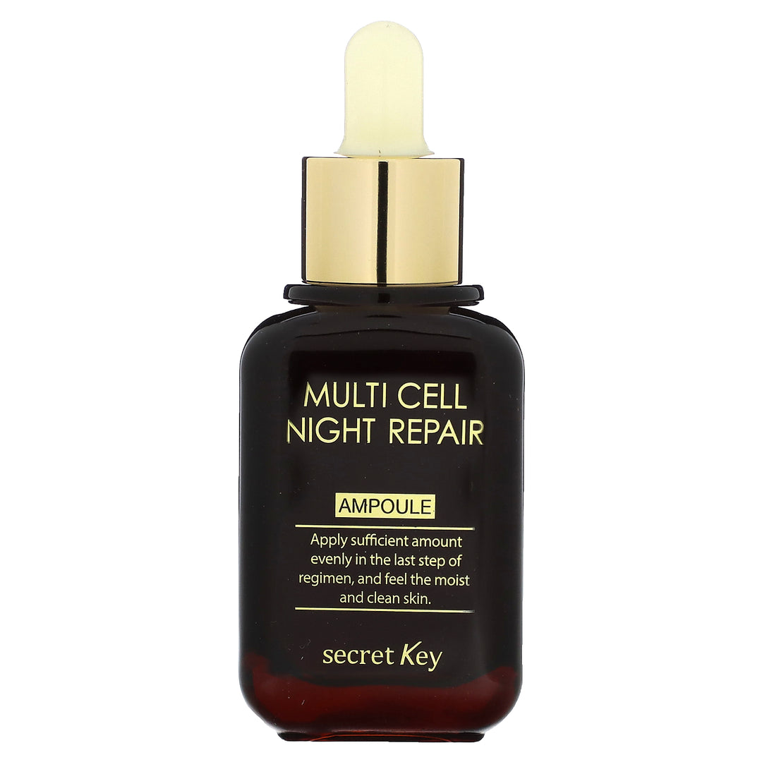Ser de noapte pentru fata Multi Cell Night Repair Ampoule, 50ml, Secret Key - blively.ro