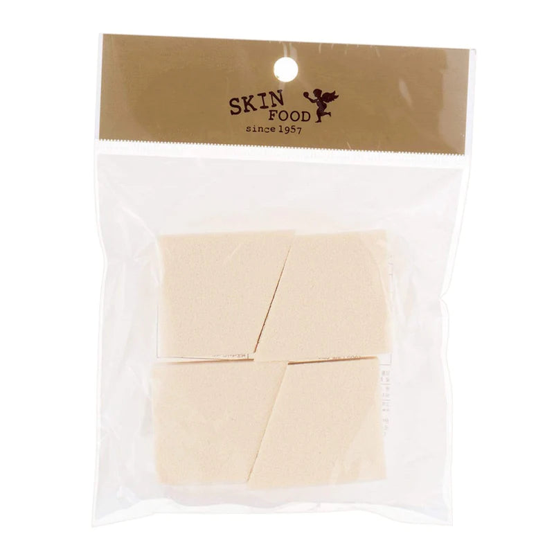 Set buretei pentru machiaj Wedge Puff Sponge, 4 buc, SKINFOOD - BLIVELY.RO