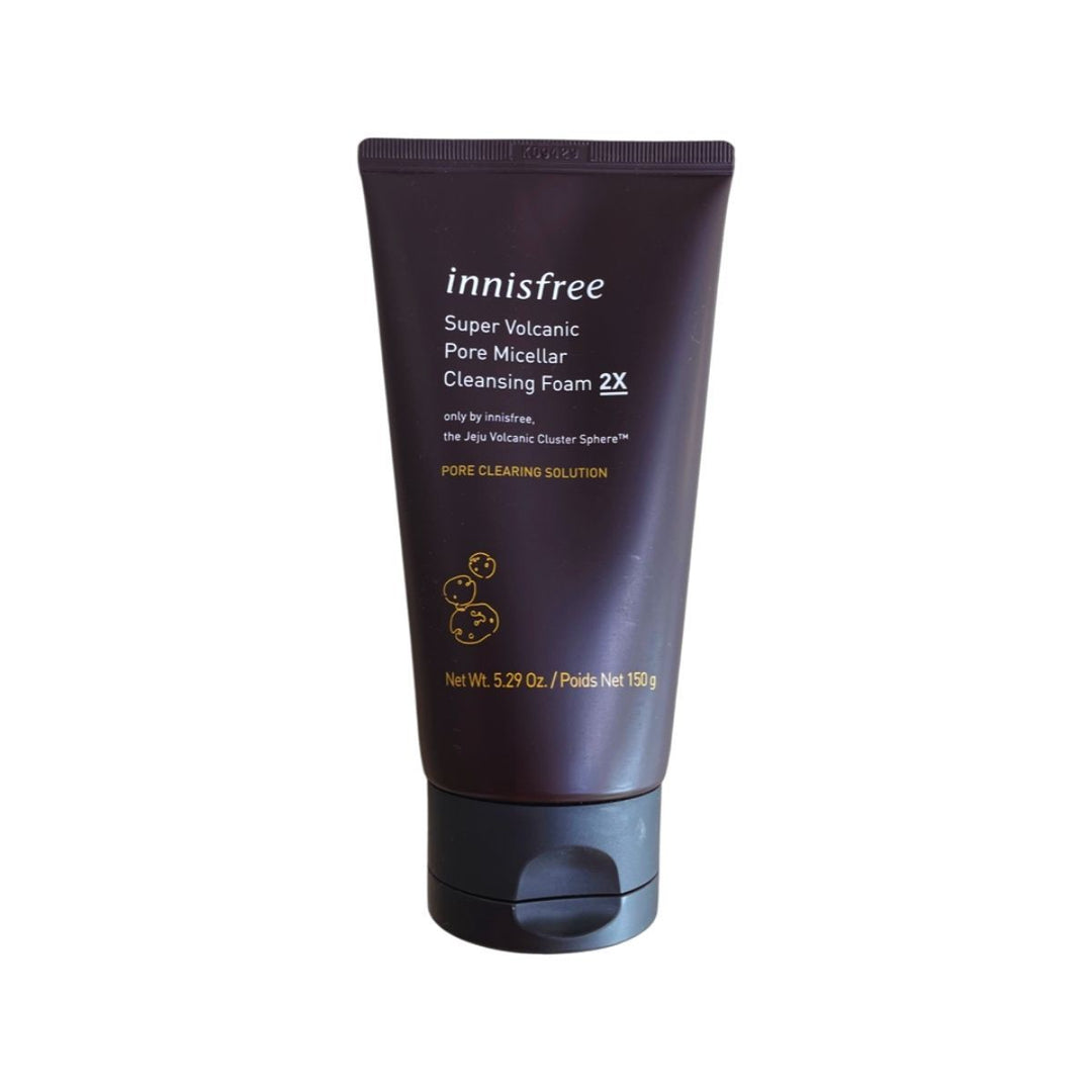Spuma hidratanta de curatare a fetei Super Volcanic Pore Micellar Cleansing Foam 2X, 150ml, Innisfree - blively.ro