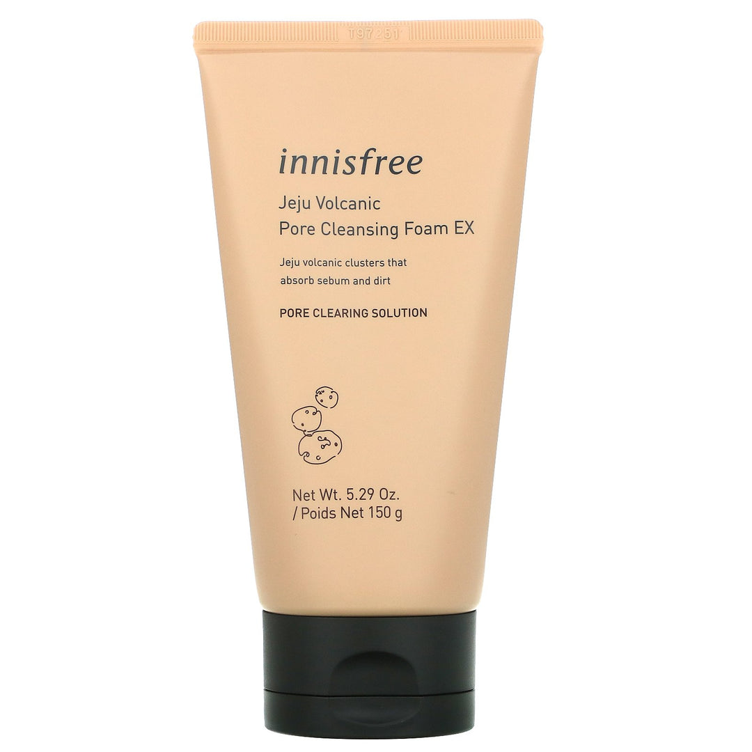 Spuma de curatare a fetei Jeju Volcanic Pore Cleansing Foam EX, 150ml, Innisfree - blively.ro