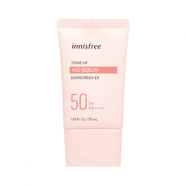 Crema matifianta cu protectie solara Tone Up No Sebum EX Sunscreen SPF50+ PA++++, 50ml, Innisfree - blively.ro