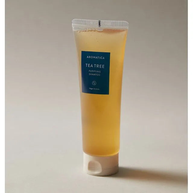 Sampon pentru par gras Tea Tree Purifying Shampoo, 180ml, Aromatica - BLIVELY.RO
