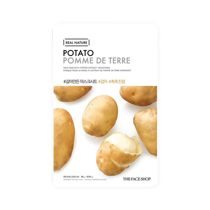 Masca de fata cu Extract de cartof Potato Face Mask Real Nature, 20g, The Face Shop - blively.ro
