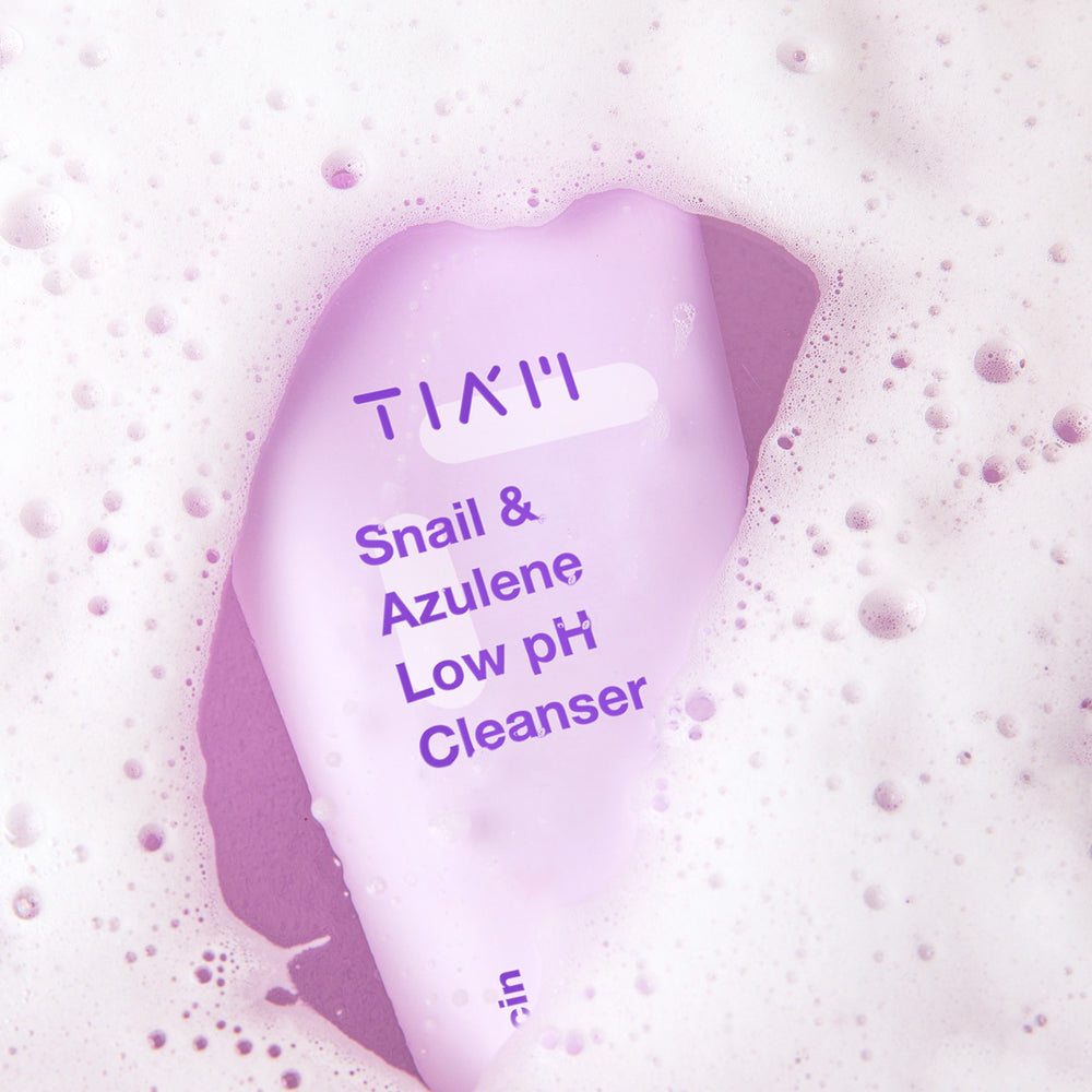 Gel de curatare pentru tenul sensibil Snail & Azulene Low pH Cleanser, 200ml, TIA'M - BLIVELY.RO