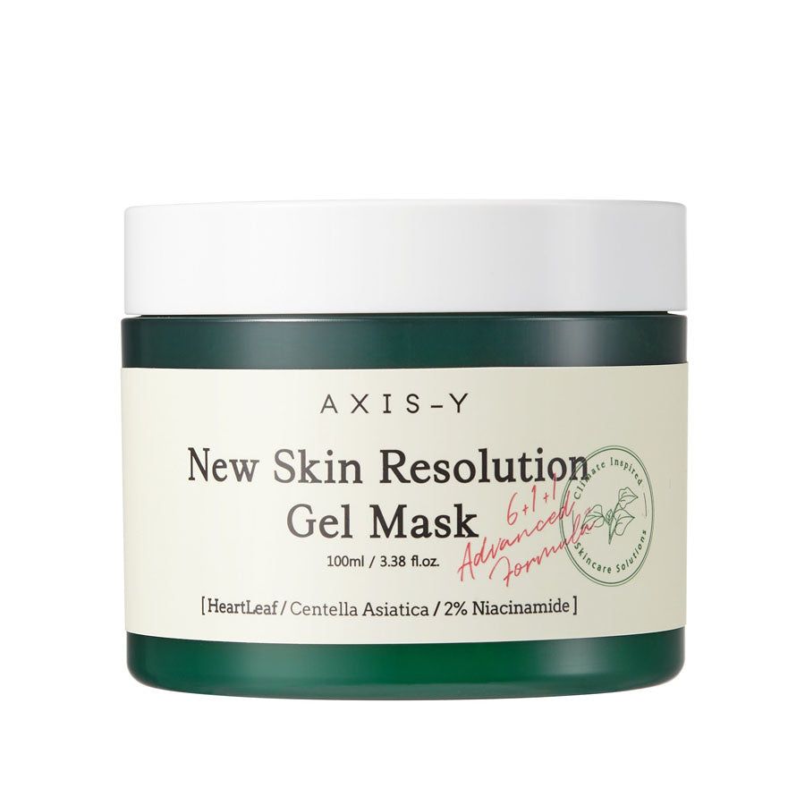 Masca de fata cu efect de calmare si iluminare New Skin Resolution Gel Mask, 100ml, AXIS-Y - BLIVELY.RO