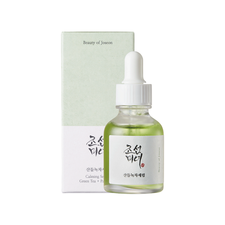 Ser cu efect calmant de fata Calming Serum Green Tea + Panthenol, 30ml, Beauty of Joseon - blively.ro
