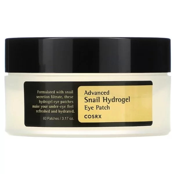 Plasturi pentru ochi cu extract de melc Advanced Snail Hydrogel Eye Patch, 60 buc, COSRX - blively.ro