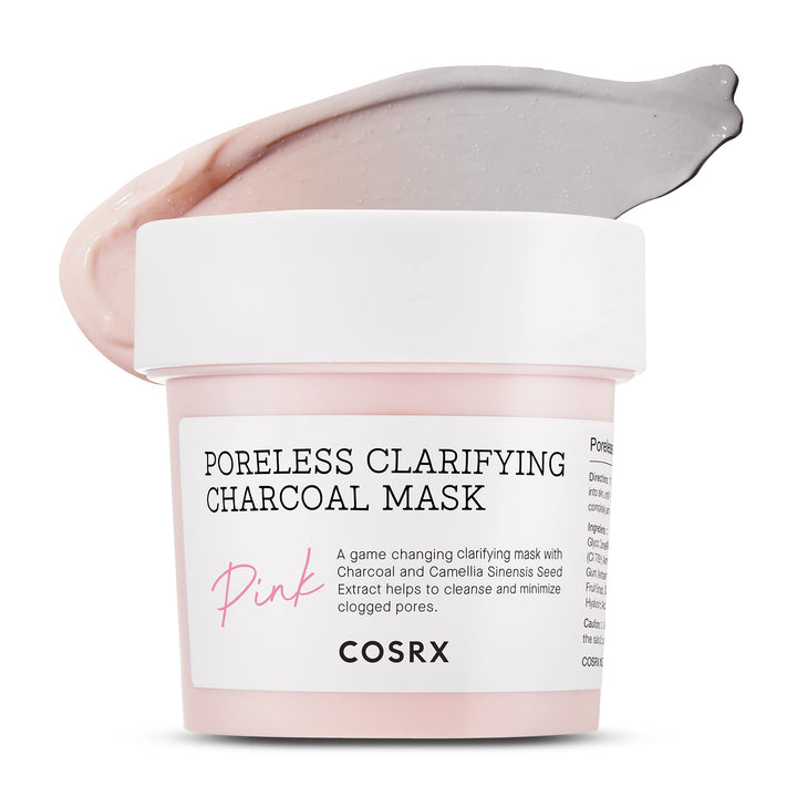 Masca de fata pentru puncte negre si diminuarea porilor Poreless Clarifying Charcoal Mask Pink, 110g, COSRX - blively.ro