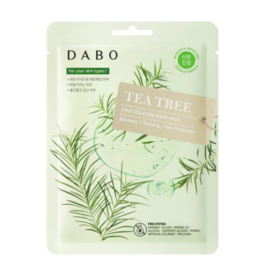 Masca de fata cu extract de ceai verde First Solution Mask Pack Green Tea, 23g, DABO - BLIVELY.RO