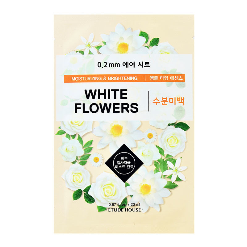 Masca de fata 0.2 Therapy Air Mask White Flowers, ETUDE - blively.ro