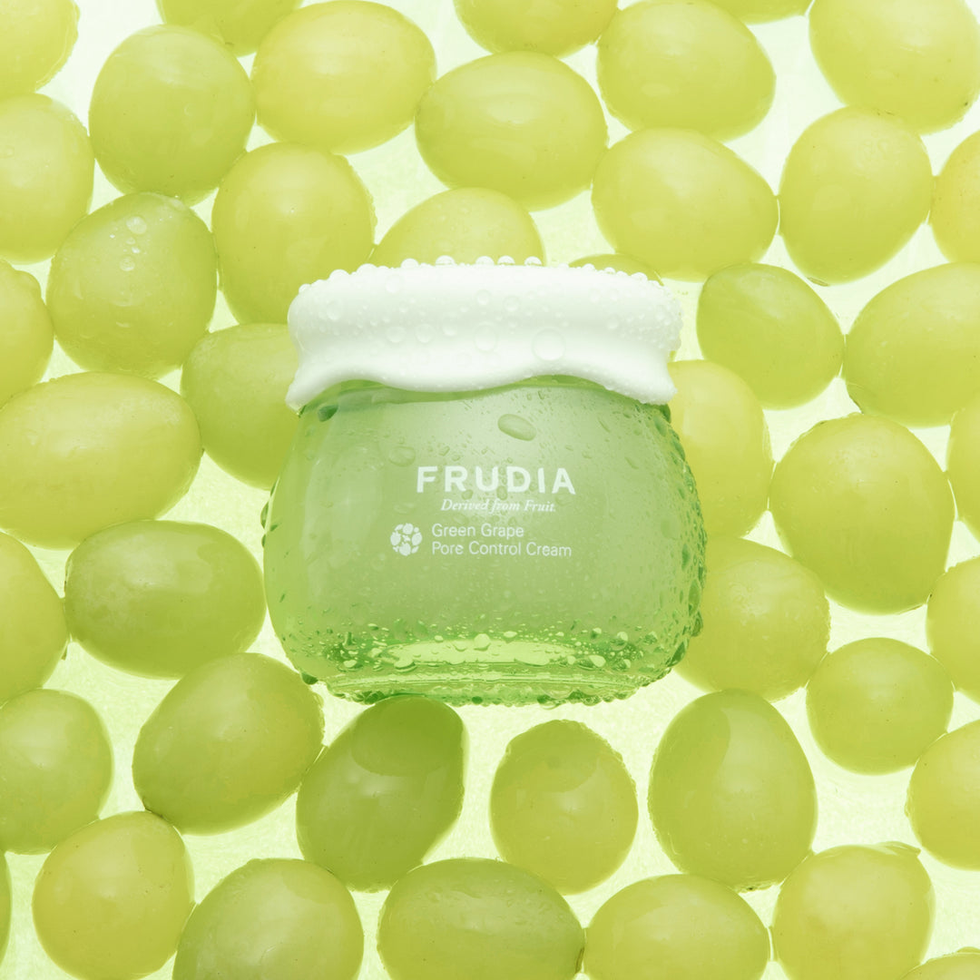 Crema de fata pentru micsorarea porilor Green Grape Pore Control Cream, 55g, Frudia - BLIVELY.RO