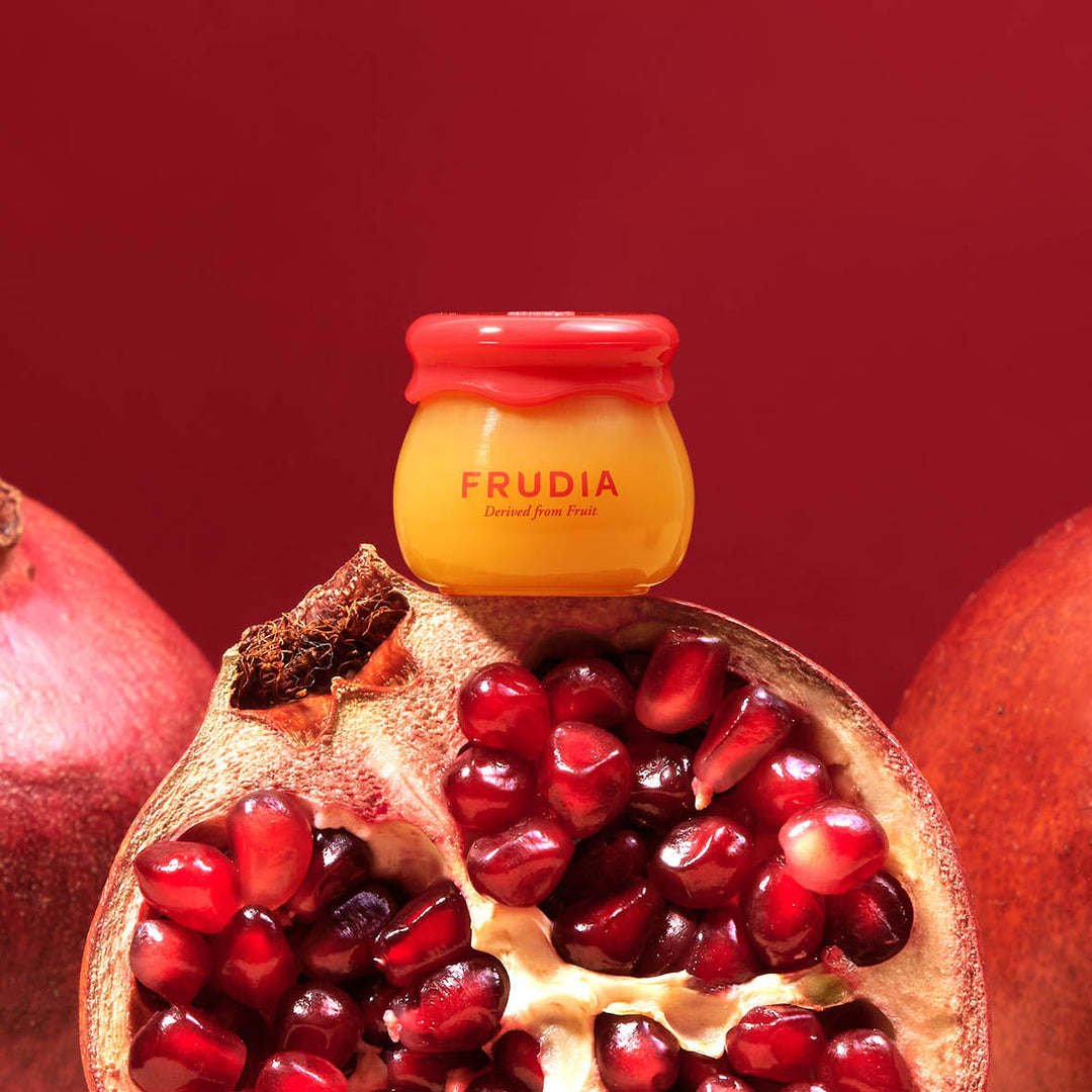 Balsam de buze hidratant cu extract de rodie si miere Pomegranate Honey 3 in 1 Lip Balm, 10ml, Frudia - BLIVELY.RO