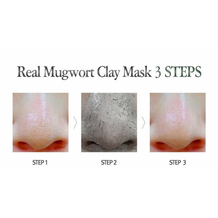 Masca de fata cu argila Real Mugwort Calming Clay Mask, 100ml, Isntree - blively.ro
