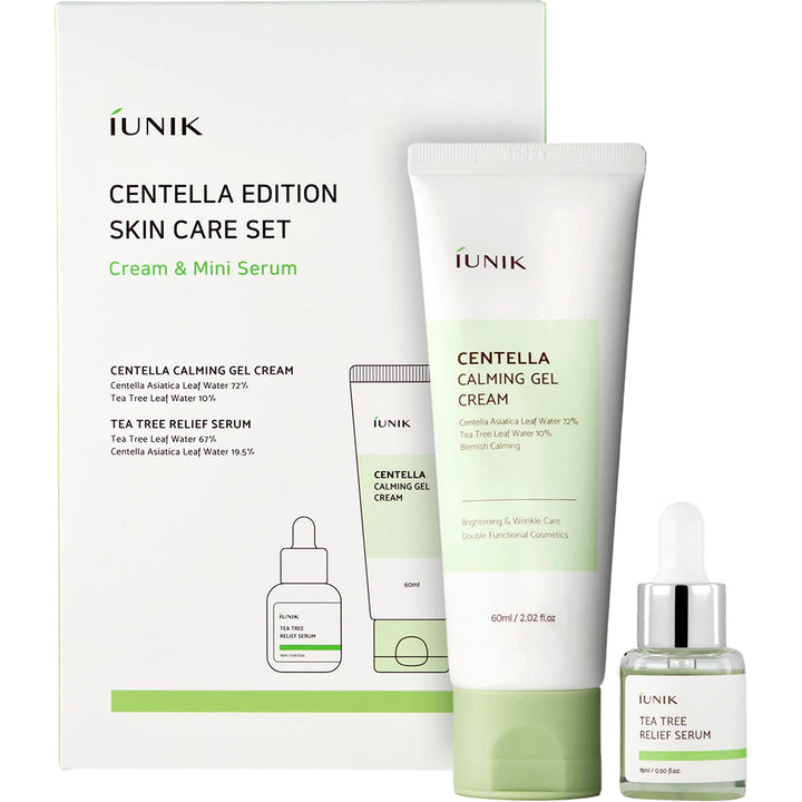 Set crema si serum pentru ten Centella Edition Skincare Set, iUNIK - BLIVELY.RO