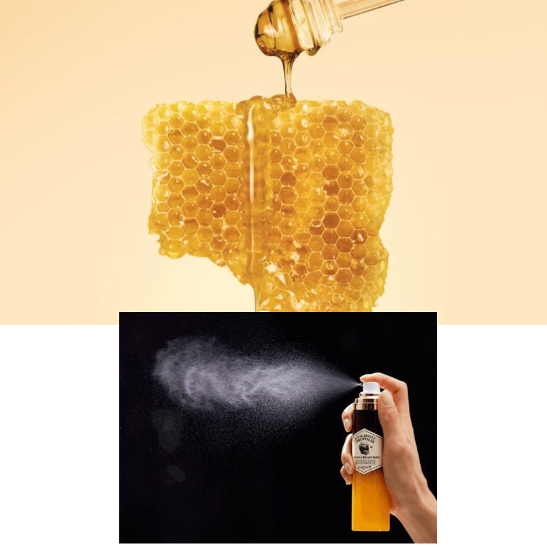 Crema tip mist cu propolis Royal Honey Propolis Enrich Cream Mist, 120ml, SKINFOOD - blively.ro