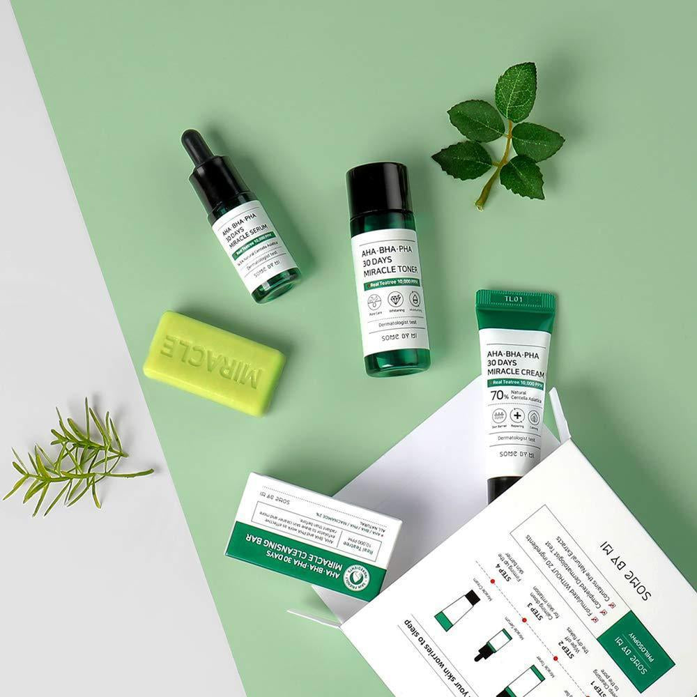 Set ingrijire ten acneic AHA BHA PHA 30 Days Miracle Starter Kit, Some By Mi - BLIVELY.RO