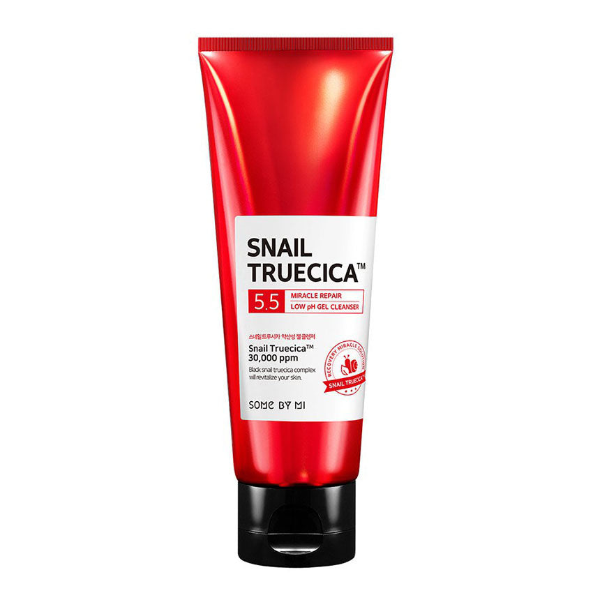 Gel de curatare a fetei cu extract de melc Snail Truecica Miracle Repair Low pH Gel Cleanser, 100ml, Some By Mi - blively.ro