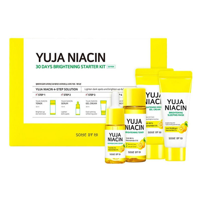 Kit pentru combaterea petelor pigmentare Yuja Niacin 30 Days Brightening Starter Kit, Some By Mi - BLIVELY.RO