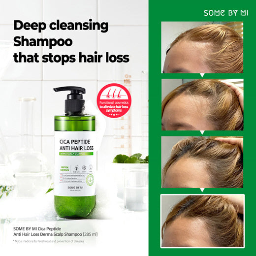 Șampon anti căderea părului Cica Peptide Anti Hair Loss Derma Scalp Shampoo, Some By Mi - blively.ro