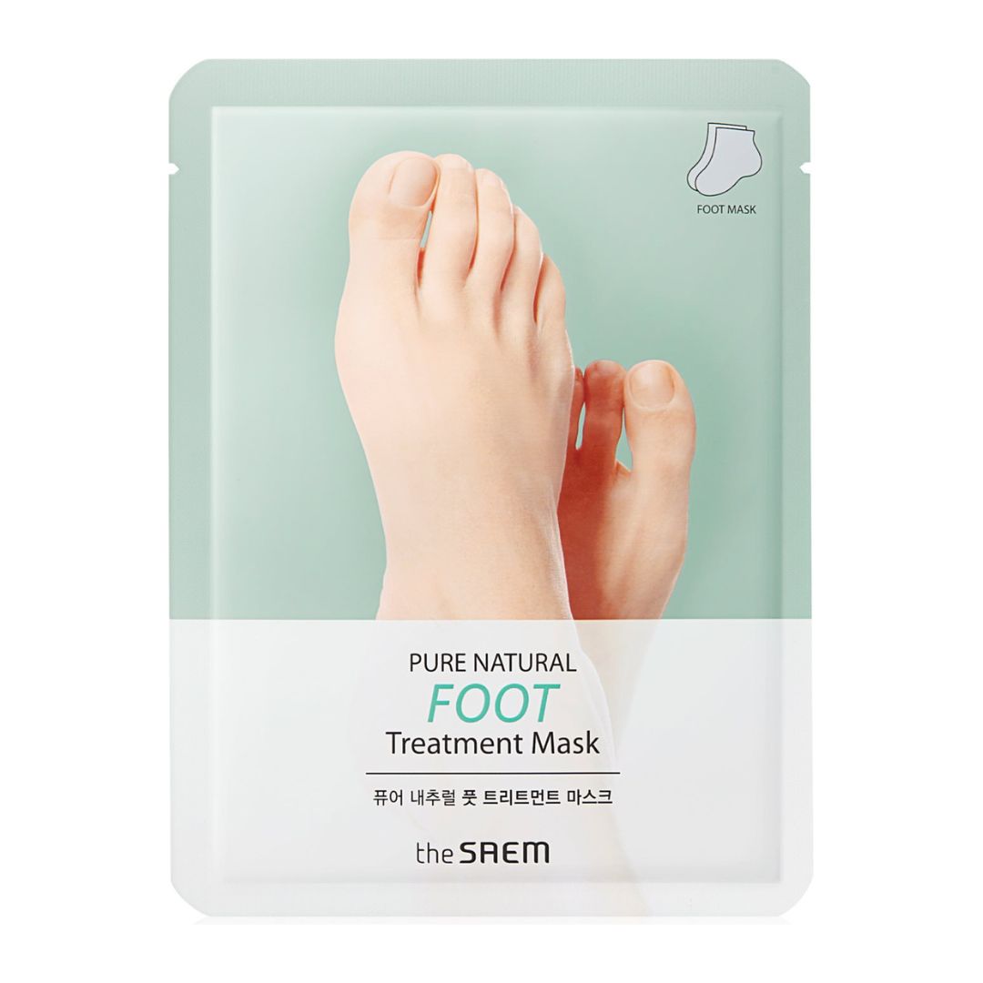 Mască hidratantă pentru picioare  Pure Natural Foot Treatment Mask, The Saem - blively.ro