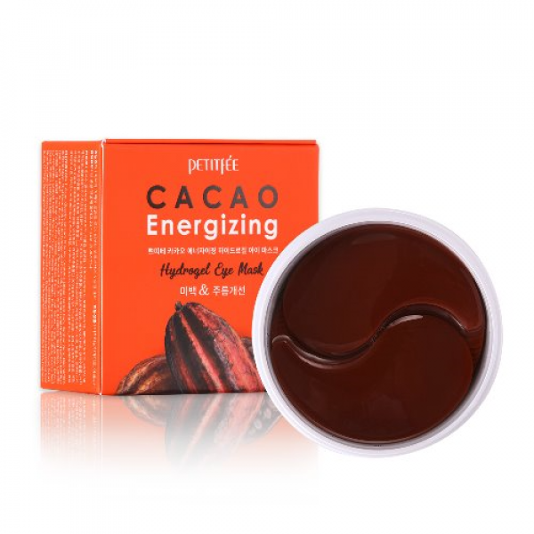 Plasturi pentru ochi Cacao Energizing Hydrogel Eye Mask 60 buc, Petitfee - blively.ro